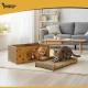 2-Level Cardboard Cat Scratcher House and Bed Purlov 27016