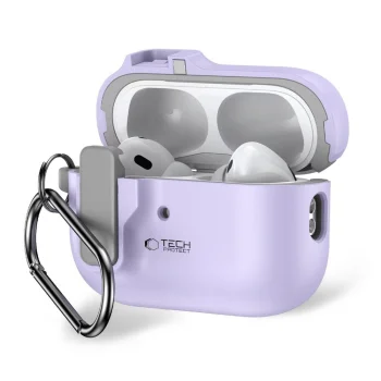 Tech-Protect Apple AirPods Pro 1 / 2 Case Slim Hook, Purple