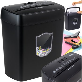Izoxis 25663 Cross-Cut Paper Shredder P-4 12.5L, Black
