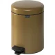 Brabantia NewIcon Pedal Bin 5 L, Warm Gold