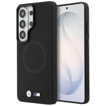 BMW M Metal Logo MagSafe Case for Samsung Galaxy S26 Ultra, Black