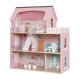 Kruzzel 00026364 Wooden Dollhouse with LED Lighting and Furniture, 3 Levels