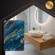 Ruhhy 25959 Bathroom Mat, 60x40 cm, Multicolored