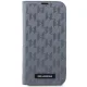 Karl Lagerfeld iPhone 14 Pro Wallet Case Saffiano Monogram, Silver