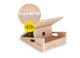 4Fizjo 1426 Wooden Stretching Platform Slant Board, Light Brown/Black