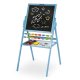 Ricokids Double-Sided Wooden Kids Easel, Magnetic Whiteboard & Chalkboard, blue