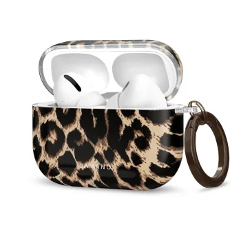 Ausinių dėklas Tech-Protect Lamano, skirtas AirPods Pro 3, juodas / rudas