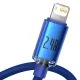 Baseus Crystal Shine USB to Lightning Cable 2.4A 1.2m Blue