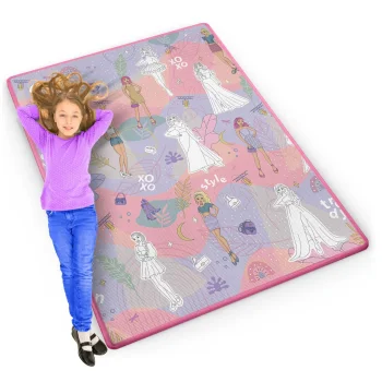 Ricokids RK-344 Roll-up Foam Coloring Mat, 120 x 92 cm