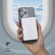 Sbs 5000 mAh Power Bank with MagSafe Support, White