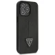 Guess Saffiano Triangle Logo Case for iPhone 14 Pro, Black