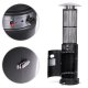 MultiGarden BYH-D-PC 11 kW Gas Patio Heater with Glass Tube and Cover, Black