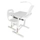 Kids Adjustable Desk and Chair Set with LED Lamp and Bookstand, White