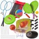 Kids 5-in-1 Sports Activity Set with Basketball Badminton Volleyball Tennis Frisbee