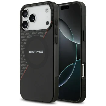 Mercedes AMG Case for iPhone 18 Pro Max / 17 Pro Max MagSafe, Black and Red
