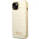 Guess Croco Collection Case for iPhone 14 Plus - Gold