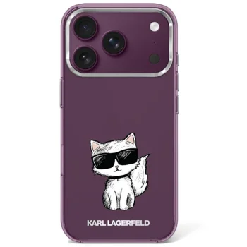 Karl Lagerfeld IML Choupette MagSafe Case for iPhone 17 Pro / 18 Pro, Burgundy