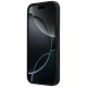 Mercedes Leather with Crossed Lines MagSafe Case for iPhone 17 Pro, Black