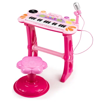 Multistore Kids Keyboard with Microphone and MP3, Pink