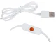 Shadowless Desk Lamp with Clip, 24 LED, USB, White/Pink