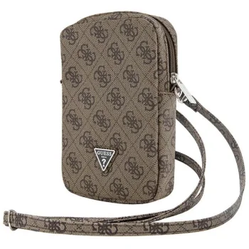 Guess Zip 4G Triangle Phone Bag, Brown