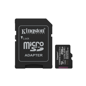 Kingston 256GB microSDXC Memory Card Canvas Select Plus 150MBps A1, black