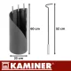 Kaminer 25970 4-in-1 Fireplace Tool Set with Stand, Grey