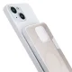 3mk Hardy Silicone MagCase for iPhone 15, White/Silver