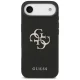 Guess Grained Big 4G & Classic Logo Case for iPhone Air - Black