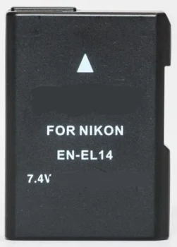 Extra Digital Camera Battery EN-EL14 for Nikon (7.4V, 1500mAh)