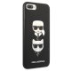 Karl Lagerfeld Saffiano Karl&Choupette Head Case for iPhone 7 Plus / 8 Plus Black
