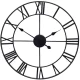 Retro Vintage Loft 3D Wall Clock, 60cm, Black