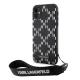 Karl Lagerfeld iPhone 11 / XR Case Monogram Losange Saffiano, Black