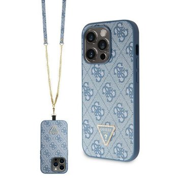 Apple iPhone 14 Pro Max 6.7" Guess Crossbody 4G Metal Logo Case Cover (GUHCP14XP4TDSCPB), Blue