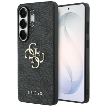 Guess 4G Big Metal Logo dėklas Samsung Galaxy S26 Ultra telefonui, Black