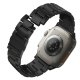 Uniq Osta Strap Case for Apple Watch 42/44/45/ 49mm Series 1/2/3/4/5/6/7/8/SE/SE2/Ultra Stainless Steel - Black