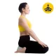 4FIZJO ZAFU Round Meditation and Yoga Cushion 32x20 cm, Grey