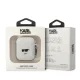 Karl Lagerfeld Silicone Choupette Head 3D AirPods 1/2 Case, White