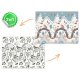 Educational Kids Folding Foam Mat 200x150x1cm Nukido NK-341, Safari-Mountains