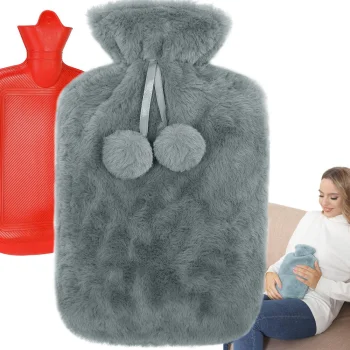 Rubber Hot Water Bottle with Soft Cover