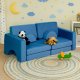 Ecotoys TMSRT-15-NB Modulārs Bērnu Dīvāns 10 Daļas, Zils