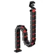 NanoRS RS125 Desk Cable Organizer Spine, 1345mm, Black/Red