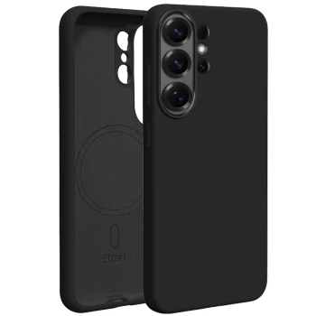 Etteri Silicone Mag Case for Samsung Galaxy S26 Ultra, Black