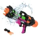 Large Water Gun Blaster 60cm 1.25L Capacity 6m Range, black orange green