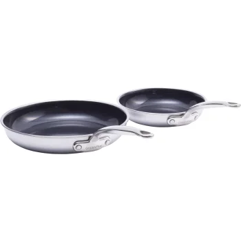 GreenPan Premiere 2-Piece Frying Pan Set, 20 and 28 cm, Stainless Steel
