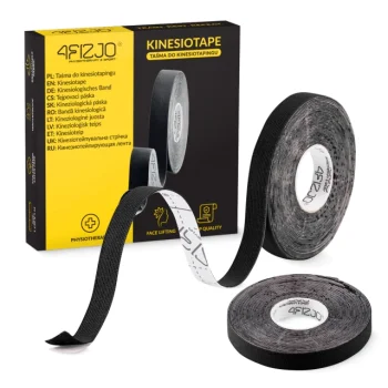 4Fizjo Kinesiology Tape for Face 5 m x 1 cm, Black