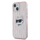 Karl Lagerfeld iPhone 13 Case IML Choupette Head & Monogram, Pink
