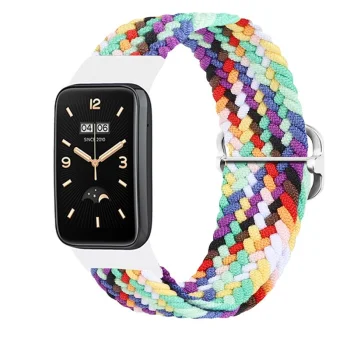 Telcon Braided Strap for Mi Band 7 Pro / M7 Pro, Rainbow