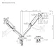 Dual Monitor Spring-Assisted Desk Mount 17\"-32\" Black