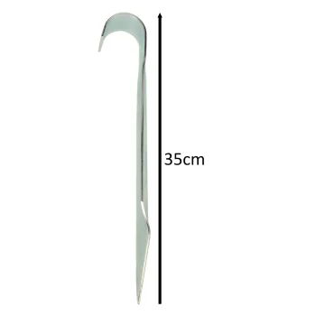 Steel Anchors for Trampoline, Swing and Goal Fixing, 6 pcs, 35 x 4 cm